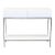 West Elm White Lacquer Storage Console For Sale