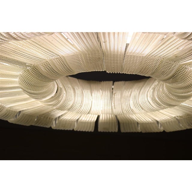 Large Murano Glass Chandelier attributed to Carlo Scarpa for Venini, 1940 For Sale - Image 18 of 18