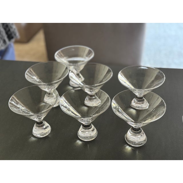 Simon Pearce Westport martini glasses. 7 total. 5" diameter by 4.5" high. Like brand new....barely used. they sell for...