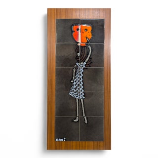 Ceramic Wall Panel by Adri For Sale