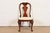A gorgeous Queen Anne or Georgian style side chair or dining chair By Baker Furniture USA, Circa 1980s Solid carved...