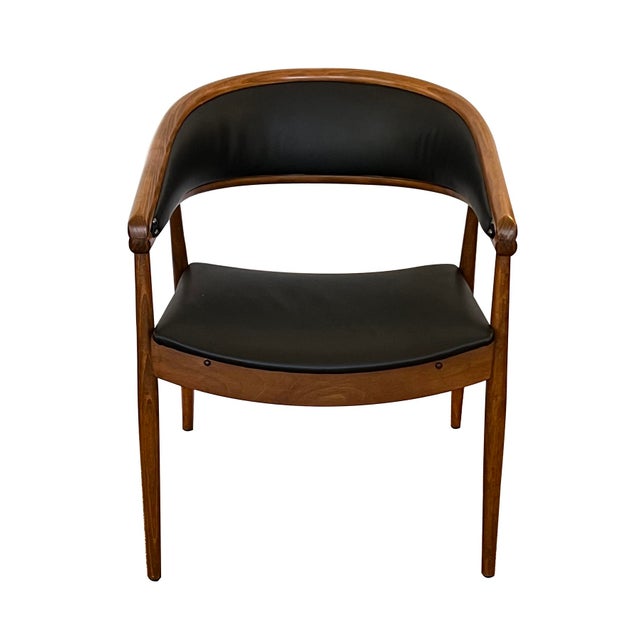 Mid-Century Modern James Mont King Cole Mid-Century Beech Bentwood Armchair For Sale - Image 3 of 8