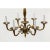 Art Nouveau Vintage 1970s Cast Bronze Six-Arm Chandelier For Sale - Image 3 of 8