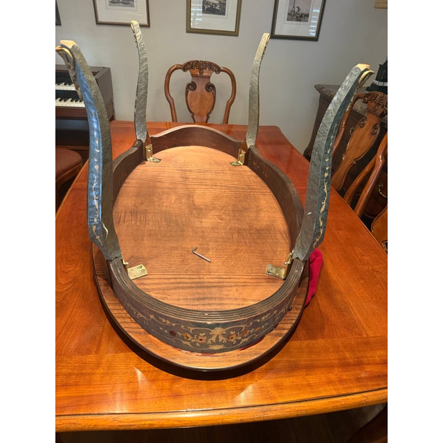 Wood 1990s Handcrafted Italian Marquetry Coffee Table For Sale - Image 7 of 8