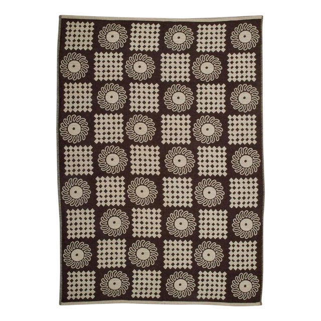 Large Handwoven Wall Tapestry in Wool by Viola Gråsten for Tidstrand, 1970s For Sale