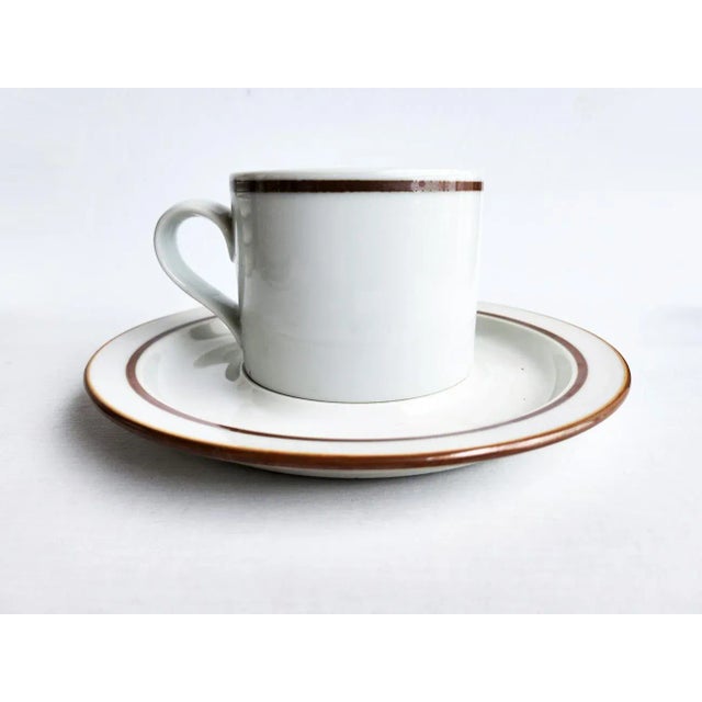 Vintage Dansk Bistro Christianshavn Brown Cups, Saucers, Rimmed Bowls, 19 Pieces For Sale In Miami - Image 6 of 11