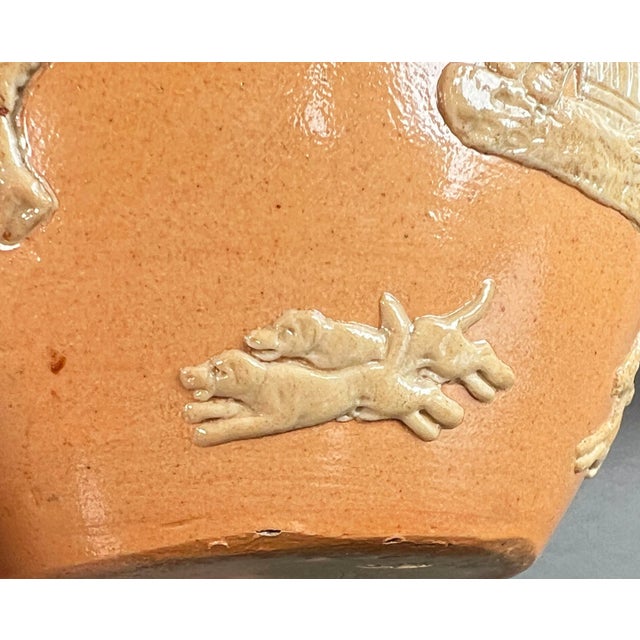 Rare Antique 1900's Royal Doulton Dewar's Whiskey Salt Glazed Ceramic Pitcher For Sale - Image 10 of 12