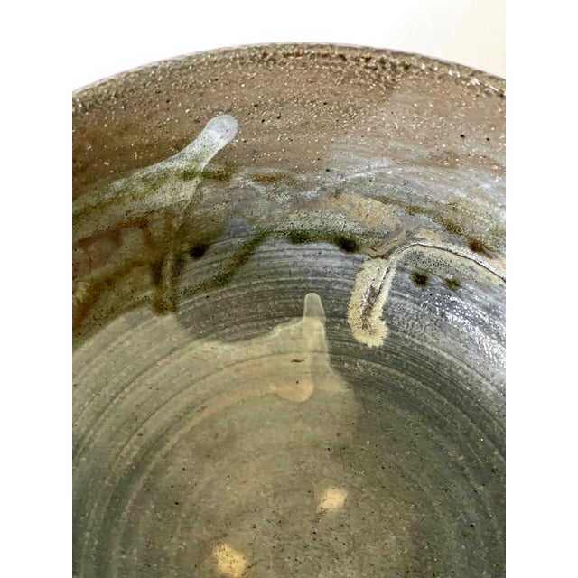 Large Ceramic Bowl with Salt Glaze by Toshiko Takaezu For Sale - Image 12 of 13