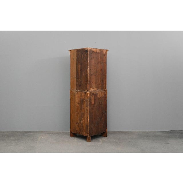 19th Century Biedermeier Corner Display Cabinet For Sale - Image 6 of 18