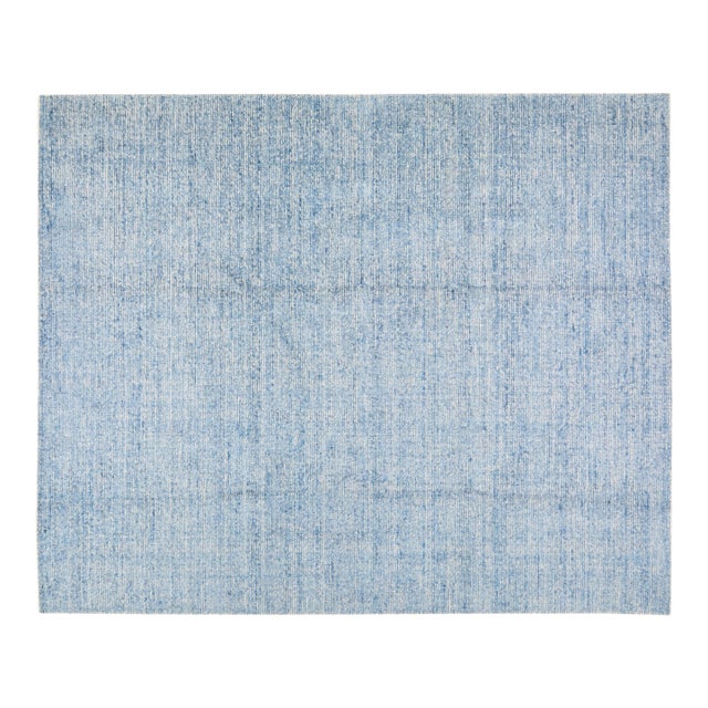 Early 21st Century Modern Hand Loom Minimalist Rug With Soft Texture,10'X14' For Sale