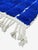 Contemporary Moroccan Rug | Handwoven Sheep Wool Rug with Royal Blue Field and White Maze Linework This bold contemporary...