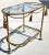 French Vintage Bar Cart Italian Gilt Rope & Tassel Drinks Trolley For Sale - Image 3 of 11