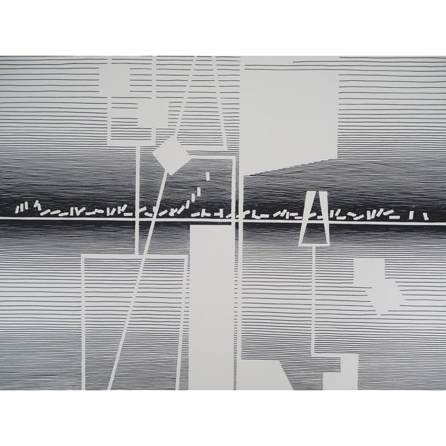 Michel Seuphor, Machinery, Original Screenprint For Sale - Image 4 of 5