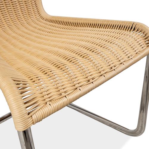 B20 Chairs in Wicker and Chrome from Tecta, Set of 4 For Sale - Image 4 of 9