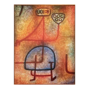 1989 After Paul Klee "The Beautiful Gardener", Full-Color Print From France