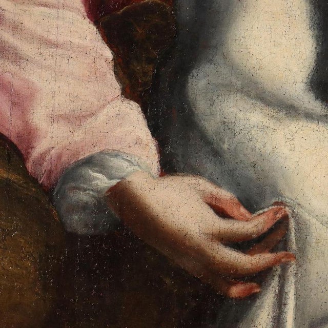 Unknown Artist, Madonna with Sleeping Child, Oil on Canvas, Framed For Sale - Image 6 of 12