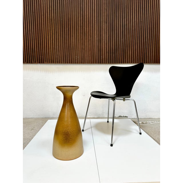 Sculptural Ochre Brown Ceramic Floor Vase from Carstens Tönnieshof, Germany, 1970s For Sale - Image 4 of 17