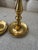 Late 20th Century Solid Brass Candlestick Holders - Set of 2 For Sale - Image 9 of 11