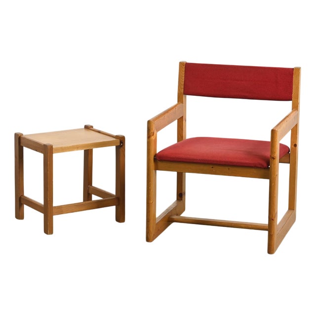 Set of Armchair and Table by André Sornay, 1960s For Sale