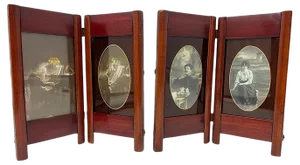 French Folding Picture Frames, 1900s, Set of 2