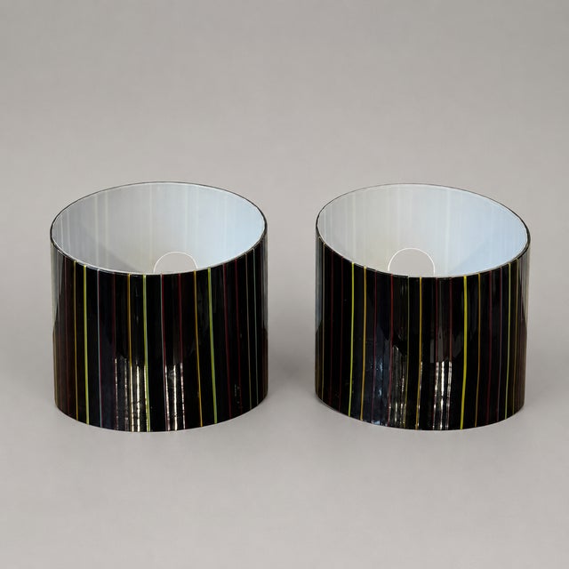 Black Black Murano Glass Wall Lamps, 1960s, Set of 2 For Sale - Image 8 of 8