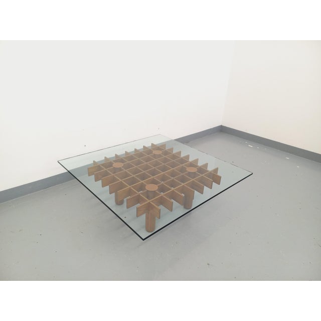 Vintage Square Italian Coffee Table by Gianfranco Frattini for Knoll, 1960s For Sale - Image 8 of 18