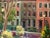 This original David Beynon Pena oil on canvas painting was done on location in NYC of the Gramercy Park brownstones.