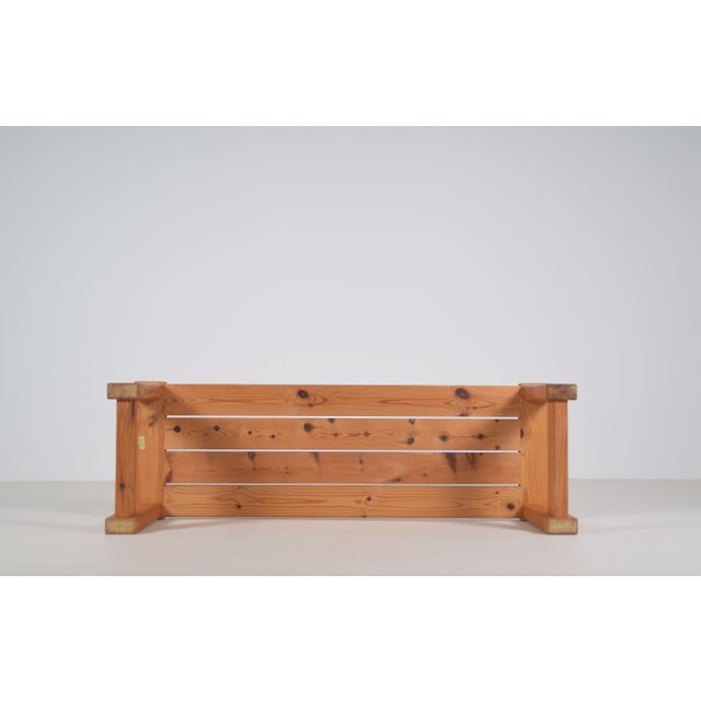 Swedish Pine Bench by Nils Troed for Glas Mäster, 1960s For Sale - Image 6 of 9