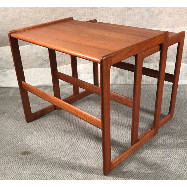 1960s Morgen-Kohl, Denmark Mid-Century Nesting Tables - Set of 2 For Sale In Boston - Image 6 of 7