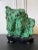 Natural Malachite Scholar Stone on Display Stand For Sale - Image 10 of 12
