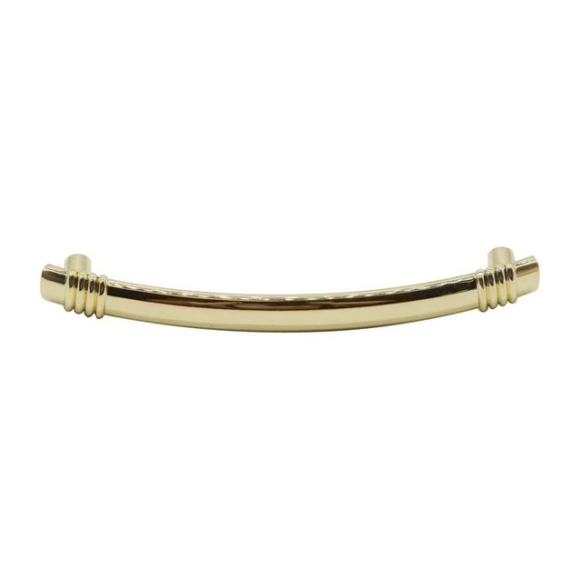 Olde new stock brass bridge drawer pulls with a polished finish. Made by Knob Hill. Priced per set of 10. The exact date...