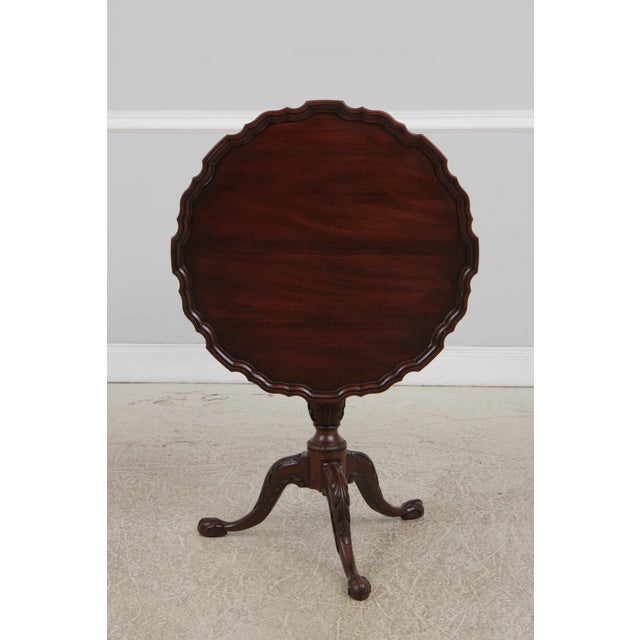 Age: C.1998 Details: Finish no.29 Mahogany Ball & Claw Feet Fine Carved Details High Quality Construction Queen Anne Legs...