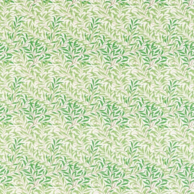 Morris & Co Willow Bough Fabric in Leaf Greeen For Sale