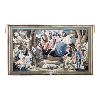 Antique French Gobelin Woven Wall Hanging Tapestry For Sale