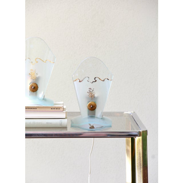 Mid-Century Modern Vintage Italian Table Lamps, 1940s, Set of 2 For Sale - Image 3 of 11