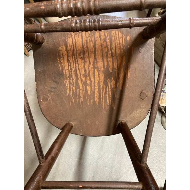 Early 20th Century Antique Bow Back Chair For Sale - Image 5 of 9
