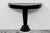 Art Deco Semi-Circular Console Table in Black High-Gloss Lacquer, 1930s, in Restored conditions. Designed 1920 to 1949