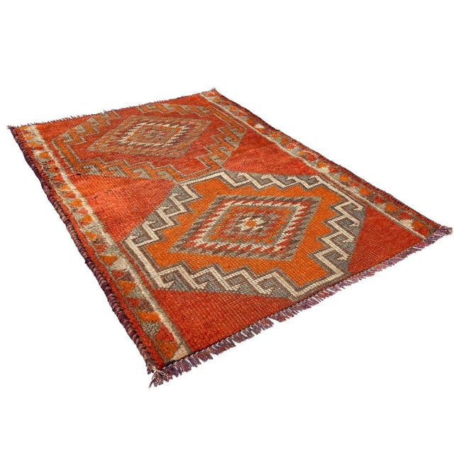 Vintage Kurdish Herki Rug, 1930s For Sale - Image 9 of 11
