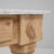 French Mid 20th Century France Tan Wood Console Table For Sale - Image 3 of 11
