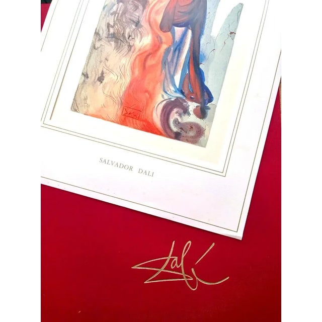 1960s Salvador Dali, La Divine Comédie: Enfer 34, Apparition de Dité, Engraving Plate, 1960 For Sale - Image 5 of 6