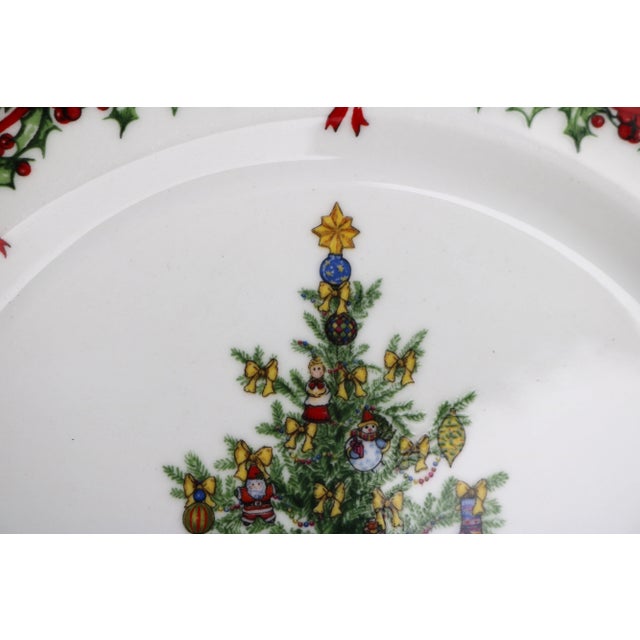Christopher Radko Traditions Holiday Celebrations Dinner Plates-Set of 8 For Sale - Image 9 of 9