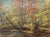 American Vintage Original American Impressionist Oil Painting Fall Landscape by John McClusky For Sale - Image 3 of 8