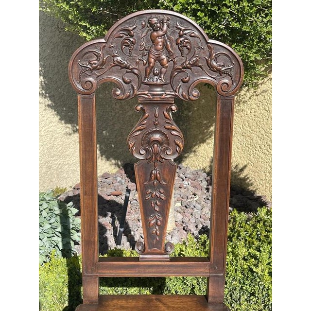 Period: 19th century Style: Renaissance, Louis 13th Condition: Good condition Material: Walnut Exceptional series of 10...