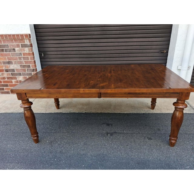 Dining Table Rustic Farmhouse Style With 24" Butterfly Leaf. For Sale - Image 10 of 18