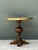 Vintage Brass and Wood Pedestal Table For Sale - Image 4 of 12