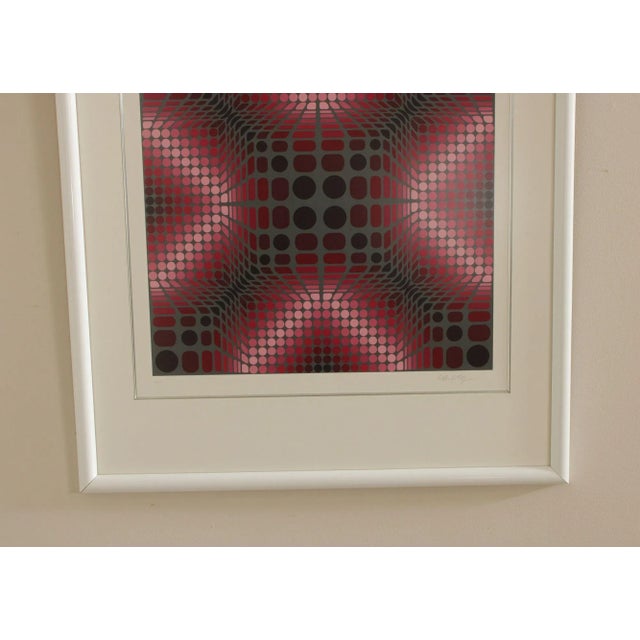 Victor Vasarely 'Bouloss' Op Art Numbered Lithograph For Sale - Image 12 of 12