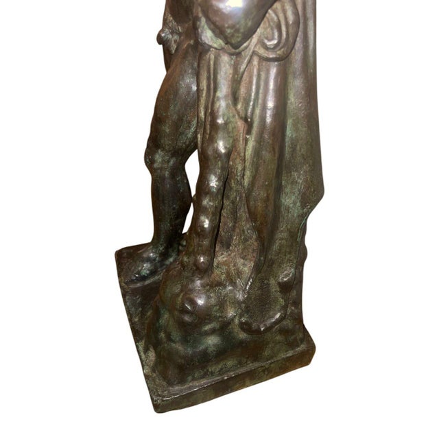 Bronze Italian Bronze Figure of Hercules, Early 20th Century For Sale - Image 8 of 8