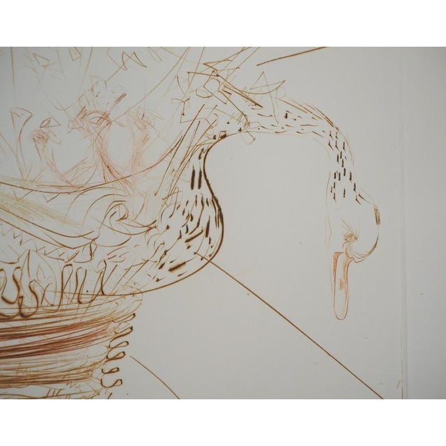 Salvador Dali, The Surrealist King, 1970, Original Signed Etching For Sale - Image 6 of 8