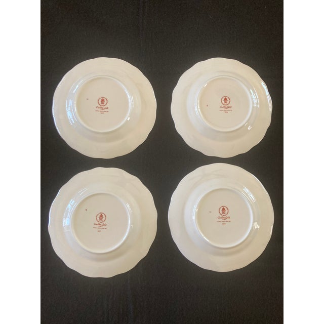 2000 - 2009 Royal Crown Derby Carlton Gold Plates- Set of 4 For Sale - Image 5 of 5