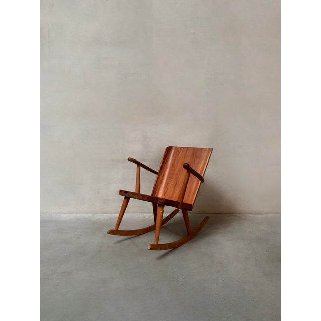 Karl Andersson & Söner Model 510 Rocking Chair by Goran Malmvall for Karl Andersson & Söner, 1940 For Sale - Image 4 of 4